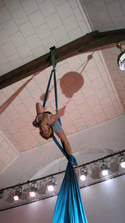 Leah Penniman on the Ariel Trapeze