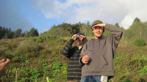 Sean and Gaetano in the pacific northwest