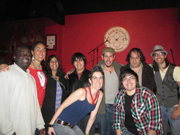 Group shot at the Rock N Soul Cafe in Boulder CO