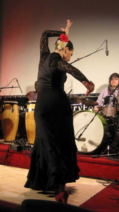 Lisa Martinez dancing flamenco